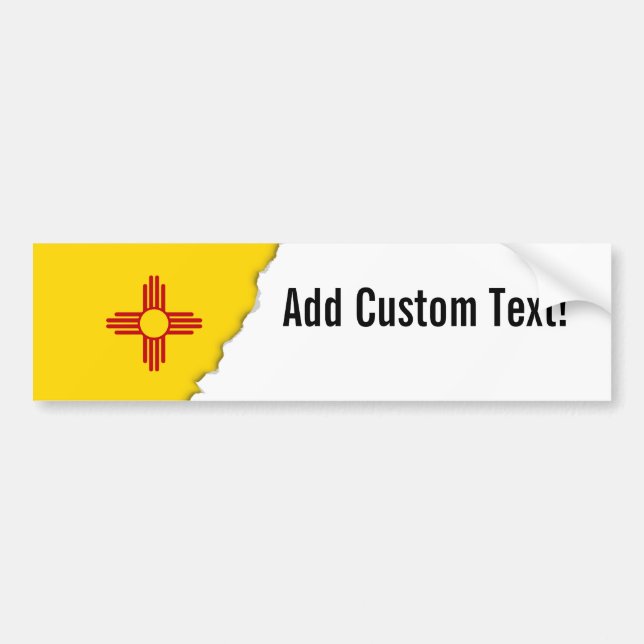 Autocollant De Voiture Drapeau du Nouveau Mexique (Devant)