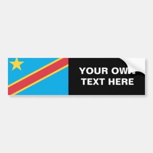 Autocollant De Voiture Drapeau du République démocratique du Congo
