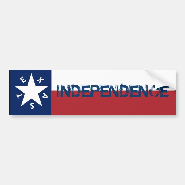 Autocollant De Voiture Drapeau du Texas de l'indépendance (Devant)