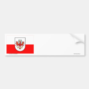 Autocollant De Voiture Drapeau du Tyrol, Autriche