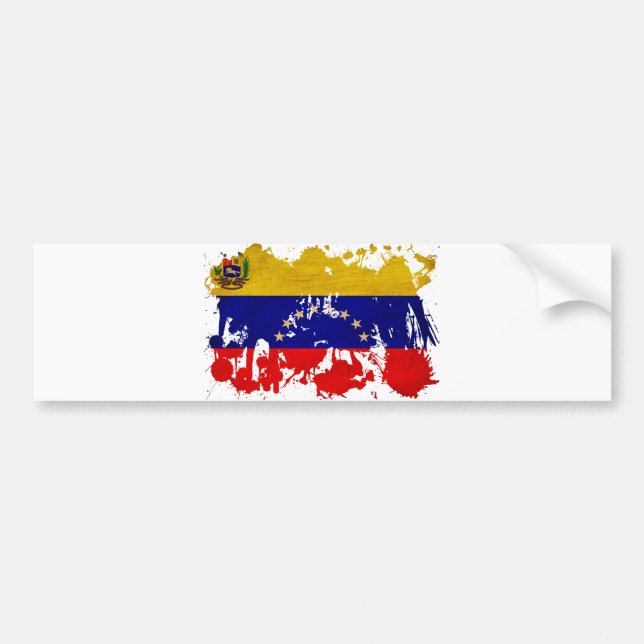 Autocollant De Voiture Drapeau du Venezuela (Devant)