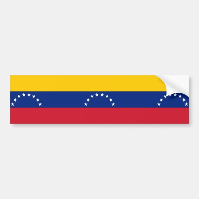 Autocollant De Voiture Drapeau du Venezuela (Devant)