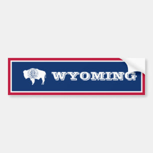 Autocollant De Voiture Drapeau du Wyoming