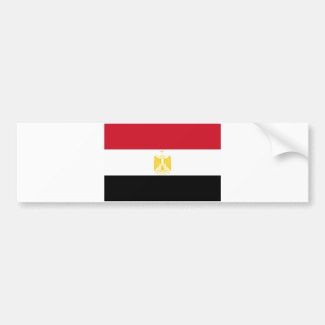 Autocollant De Voiture Drapeau égyptien (Devant)