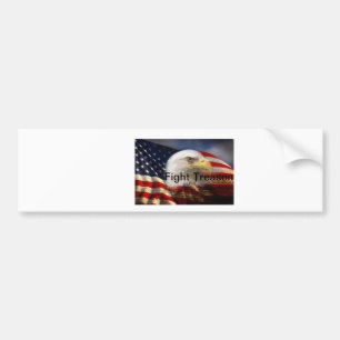 Autocollant De Voiture Drapeau et aigle patriotiques