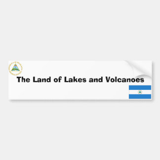 Autocollant De Voiture Drapeau et emblème de Nicaragua