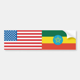 Autocollant De Voiture Drapeau éthiopien