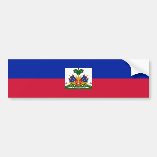 Autocollant De Voiture Drapeau Haïti (Devant)