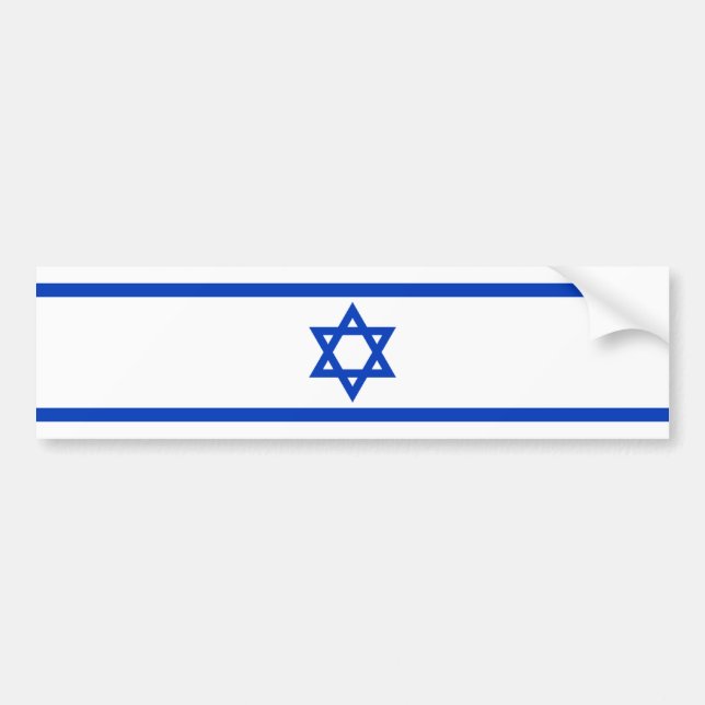 Autocollant De Voiture Drapeau israélien (Devant)
