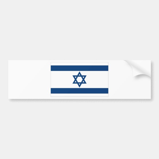 Autocollant De Voiture Drapeau israélien (Devant)