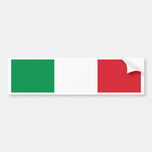 Autocollant De Voiture Drapeau italien (Devant)