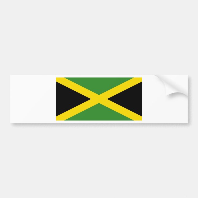 Autocollant De Voiture Drapeau Jamaïque (Devant)