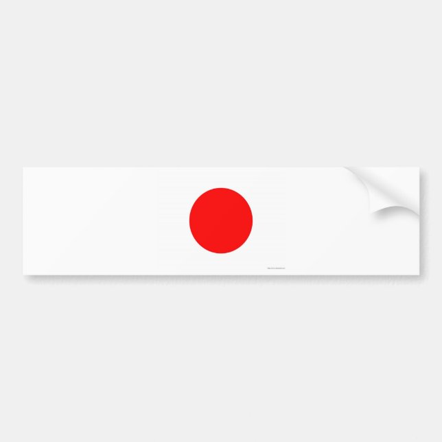 Autocollant De Voiture Drapeau japonais (Devant)
