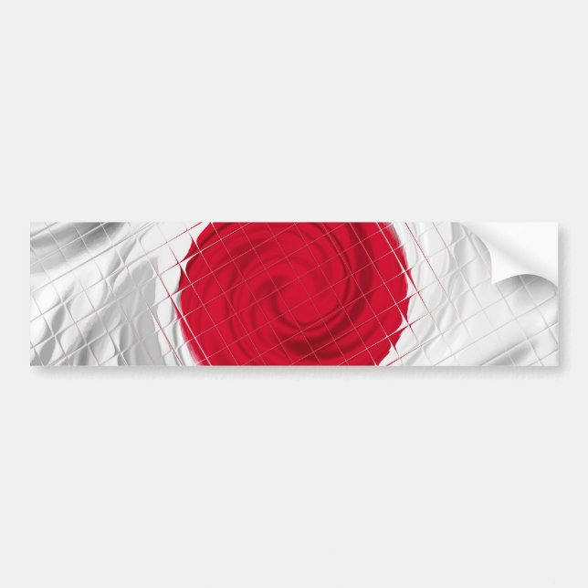 Autocollant De Voiture Drapeau japonais (Devant)