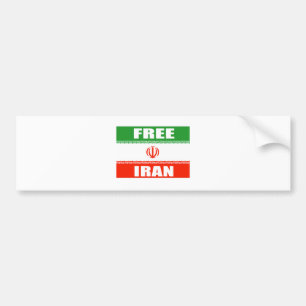 Autocollant De Voiture Drapeau LIBRE de l'IRAN