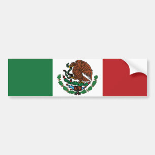 Autocollant De Voiture Drapeau Mexicain Vert Blanc Rouge Mexique Patrioti