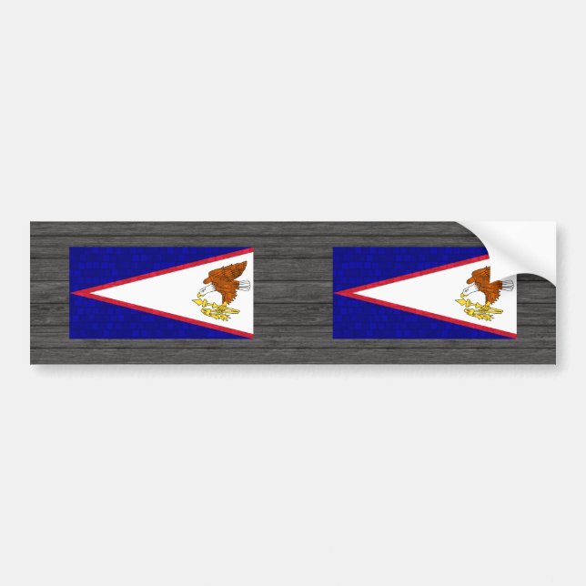Autocollant De Voiture Drapeau moderne de Samoan de motif (Devant)