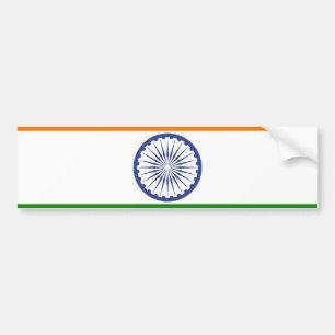 Autocollant De Voiture Drapeau national de l'Inde Ashoka Chakra