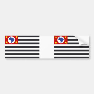 Autocollant De Voiture Drapeau national de Sao Paulo