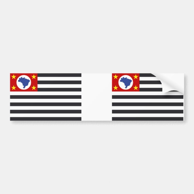 Autocollant De Voiture Drapeau national de Sao Paulo (Devant)