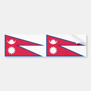 Autocollant De Voiture Drapeau népalais