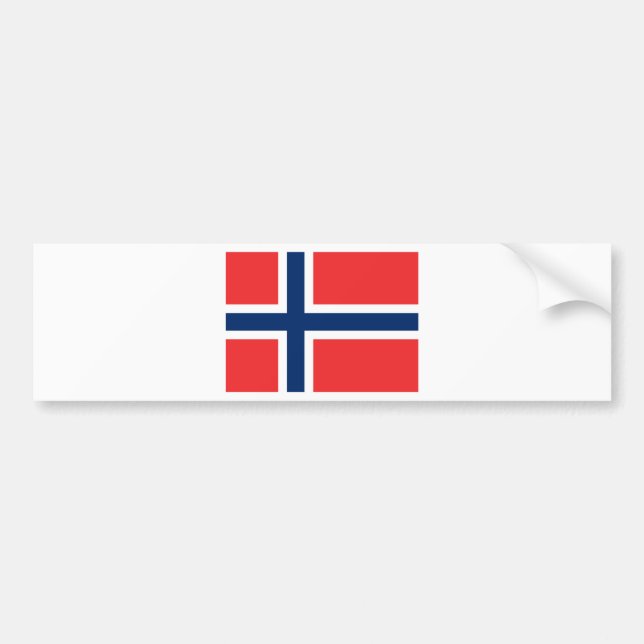 Autocollant De Voiture Drapeau norvégien (Devant)