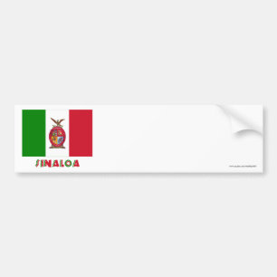 Autocollant De Voiture Drapeau officieux de Sinaloa