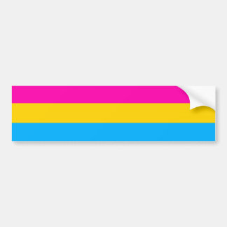 Autocollant De Voiture Drapeau Pansexual de fierté
