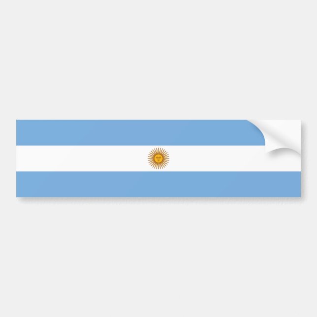 Autocollant De Voiture Drapeau patriotique argentin (Devant)