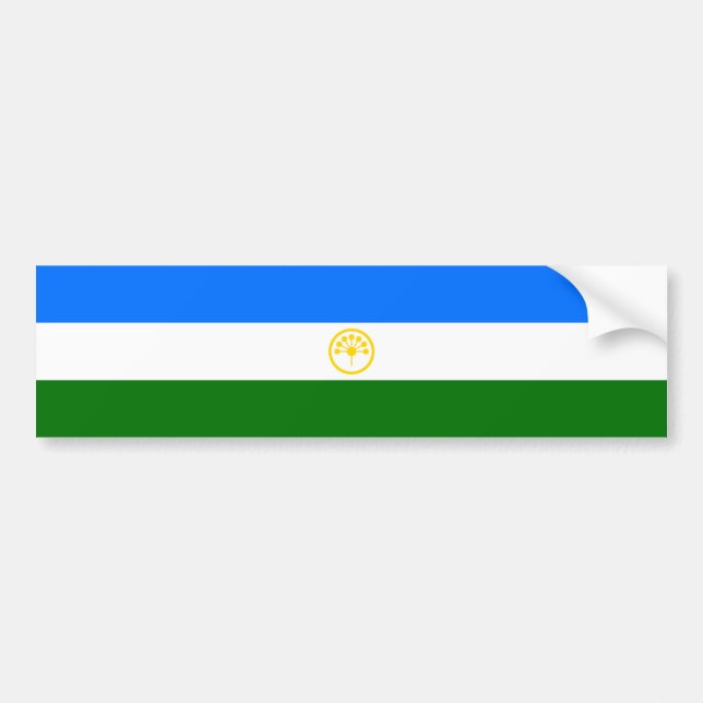 Autocollant De Voiture Drapeau patriotique Bachkortostan (Devant)