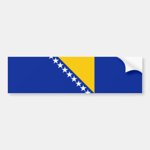 Autocollant De Voiture Drapeau patriotique de Bosnie-Herzégovine