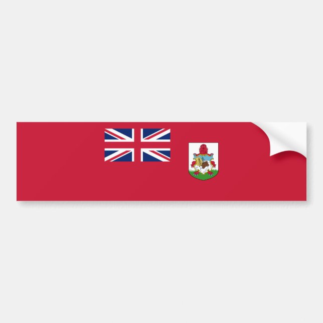 Autocollant De Voiture Drapeau patriotique des Bermudes (Devant)