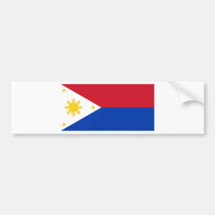 Autocollant De Voiture Drapeau philippin des îles philippines   Pinoy du