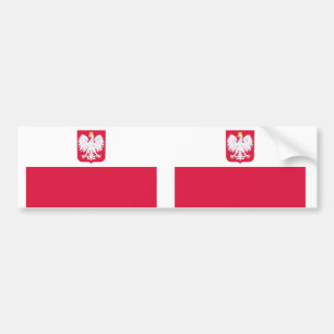 Autocollant De Voiture Drapeau polonais