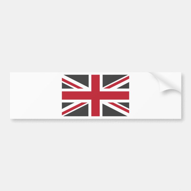 Autocollant De Voiture Drapeau rouge gris frais d'Union Jack les Anglais (Devant)