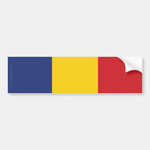 Autocollant De Voiture Drapeau simple de la Roumanie