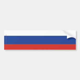 Autocollant De Voiture Drapeau simple de la Russie