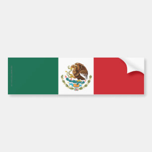 Autocollant De Voiture Drapeau simple du Mexique