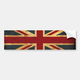 Autocollant De Voiture Drapeau souillé d'Union Jack R-U