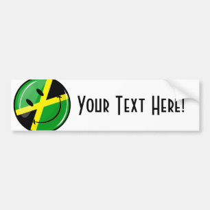 Autocollant De Voiture Drapeau souriant jamaïcain