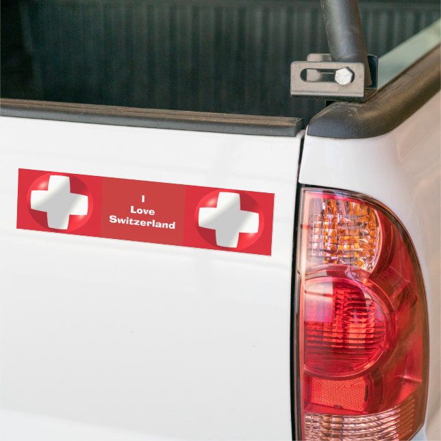 Autocollant De Voiture Drapeau suisse (Sur camion)