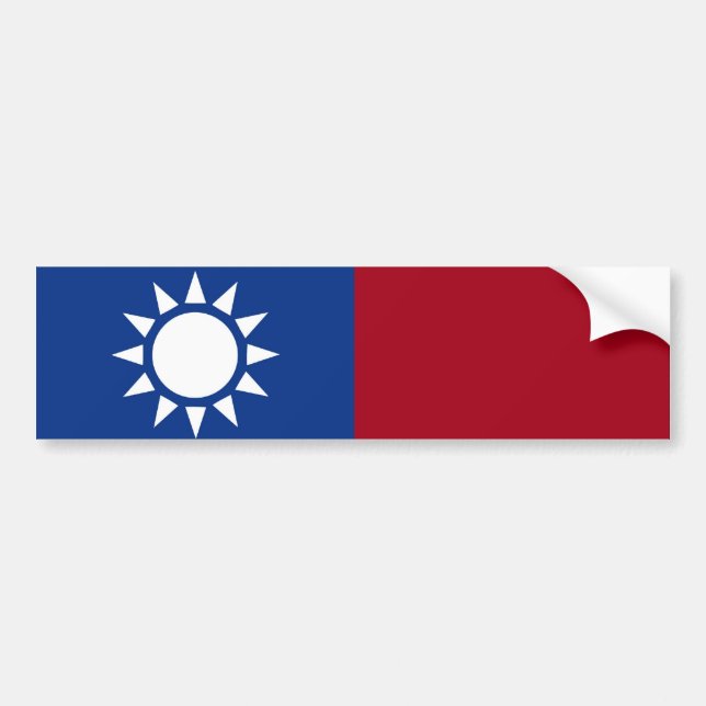 Autocollant De Voiture Drapeau taïwanais (Devant)
