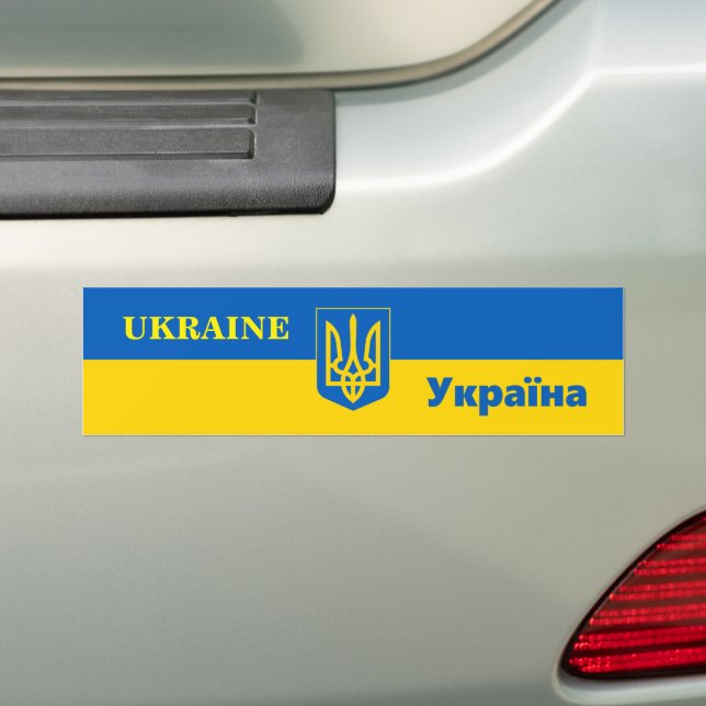 Autocollant De Voiture drapeau ukrainien & Ukraine Voyage, sport / Voitur (En voiture)