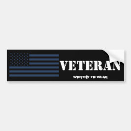 Autocollant De Voiture Drapeau US MARINE BLUE - Vétéran - À Porter