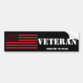 Autocollant De Voiture Drapeau US USMC Rouge - Vétéran - À Porter