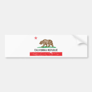 Autocollant De Voiture Drapeau vintage de la Californie