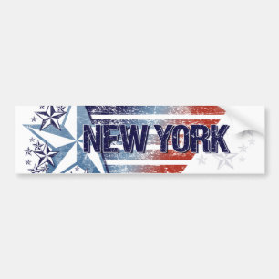 Autocollant De Voiture Drapeau vintage des Etats-Unis avec l'étoile - Ne