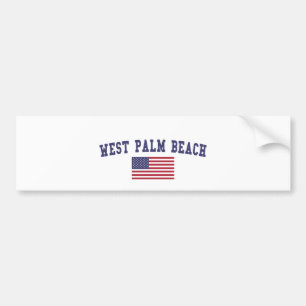 Autocollant De Voiture Drapeau West Palm Beach US