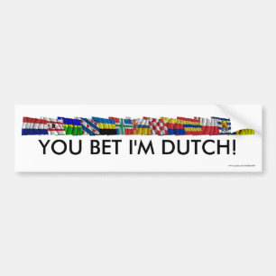 Autocollant De Voiture Drapeaux nationaux et provinciaux néerlandais