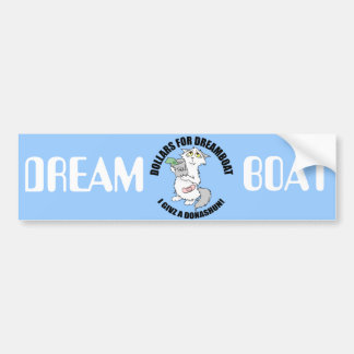 Autocollant De Voiture Dreamboat - dollars pour l'adhésif pour pare-chocs